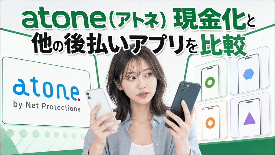 atone(アトネ)現金化と他の後払いアプリを比較