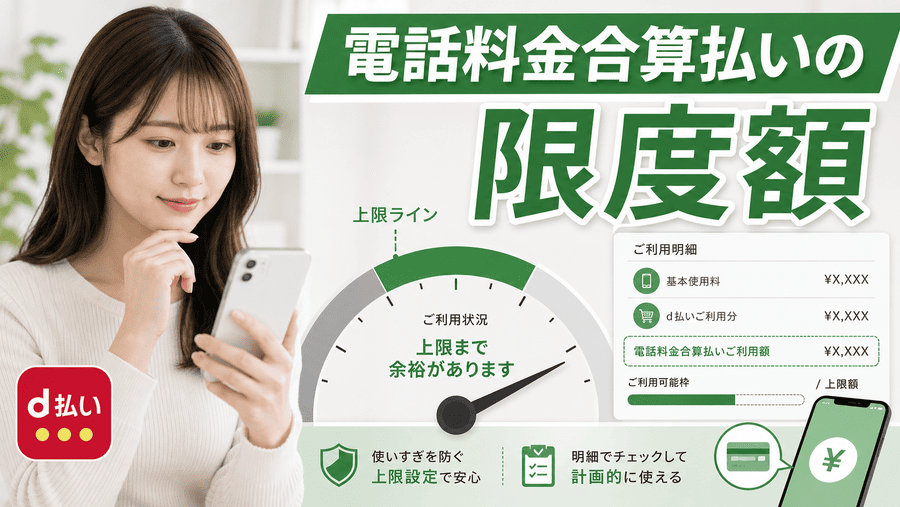 d払いの電話料金合算払いの限度額はいくら？