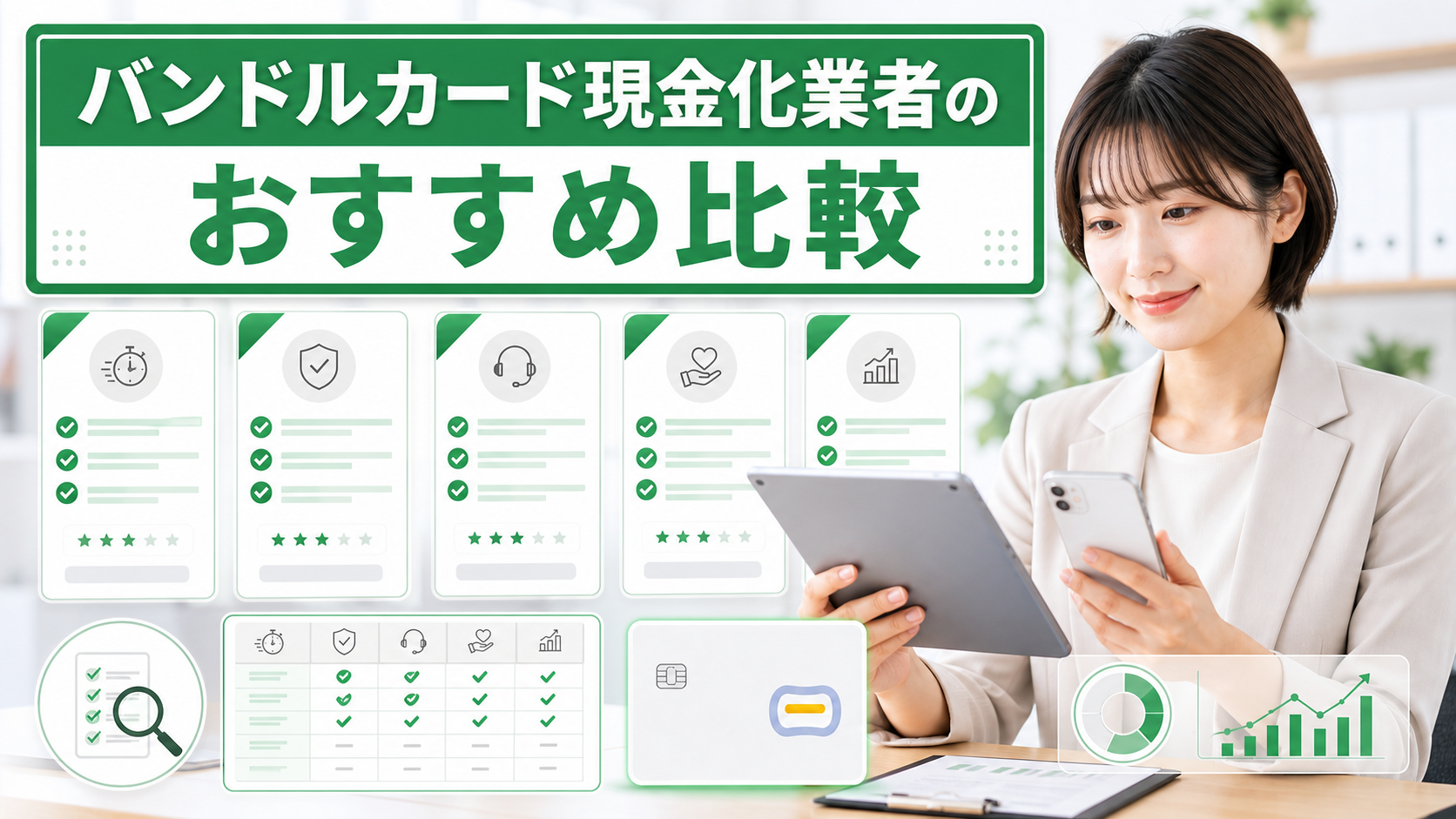 バンドルカード現金化業者のおすすめ比較